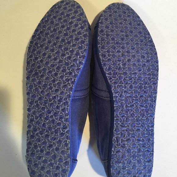 TOMS Classics Blue Palmetto Canvas Womens Slip On - Picture 6 of 7